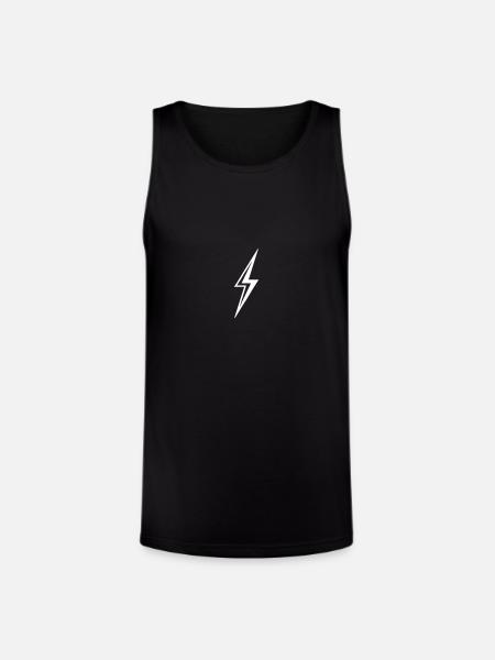 Lightning Bolt - Unisex Tri-Blend Organic Tank - black