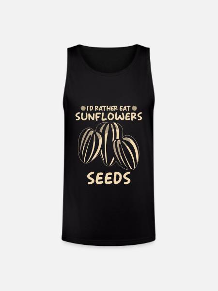Sunflower Seeds - Unisex Tri-Blend Organic Tank - black
