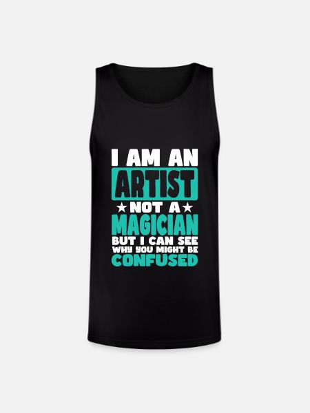 Artist - Unisex Tri-Blend Organic Tank - black