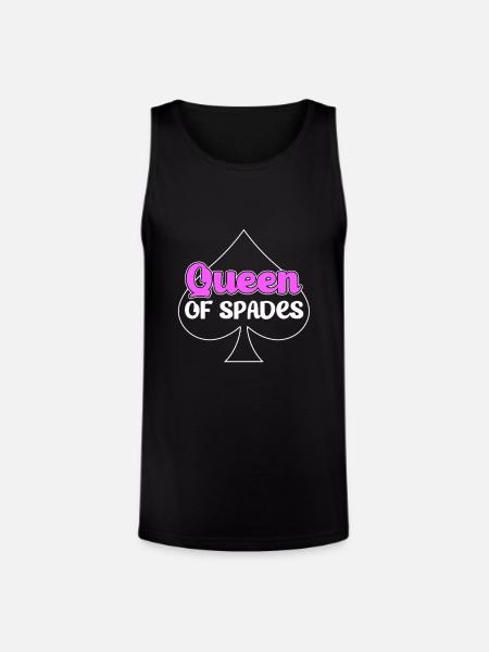 Spades Card Game Player - Unisex Tri-Blend Organic Tank - black