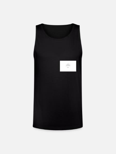 umbrella - Unisex Tri-Blend Organic Tank - black