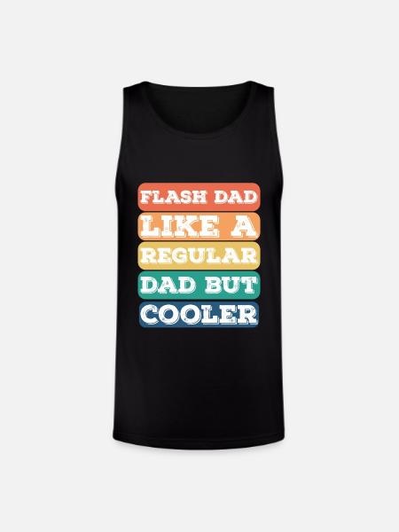 Bouldering Flash Dad Boulderer - Unisex Tri-Blend Organic Tank - black