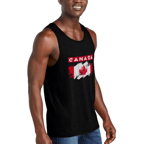Canada, Inspired by the Canadian flag - Unisex Tri-Blend Organic Tank