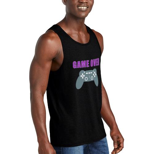 Game Over Gamer Controller Design - Unisex Tri-Blend Organic Tank