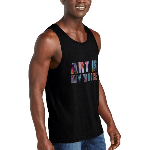 Art Is My Voice - Unisex Tri-Blend Organic Tank