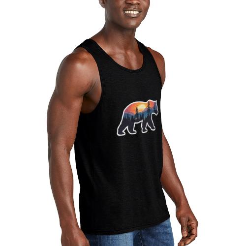 Mountain Spirit Bear - Unisex Tri-Blend Organic Tank