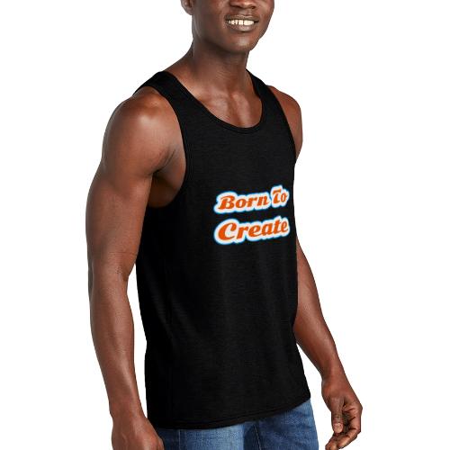 Born to Create — Creative Soul Script - Unisex Tri-Blend Organic Tank