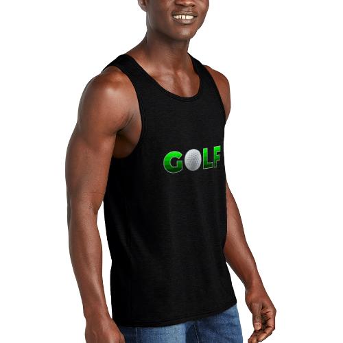 Golf Precision Wordmark - Unisex Tri-Blend Organic Tank
