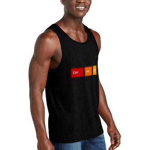 CTRL + ALT + DEL - Unisex Tri-Blend Organic Tank