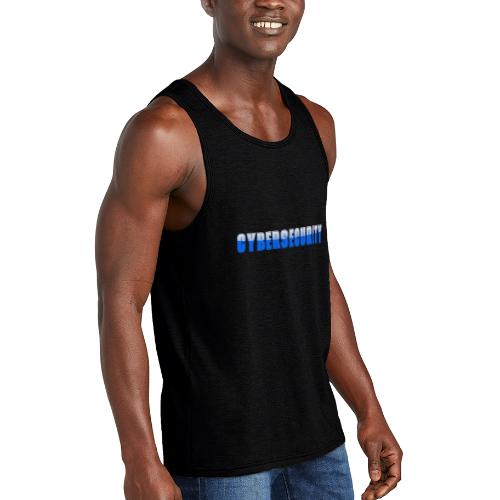 Cybersecurity Word Art Design - Unisex Tri-Blend Organic Tank