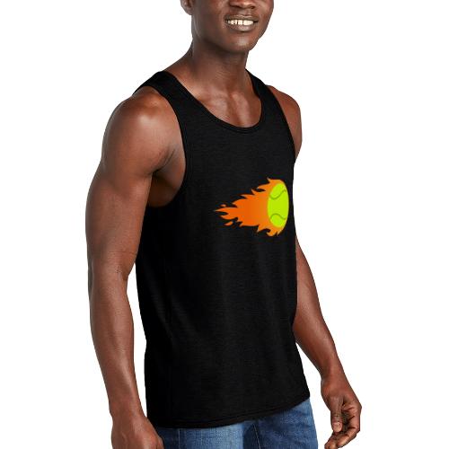 Tennis Ball - Unisex Tri-Blend Organic Tank