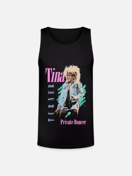 Tina Turner Private Dancer Design - Unisex Tri-Blend Organic Tank - black