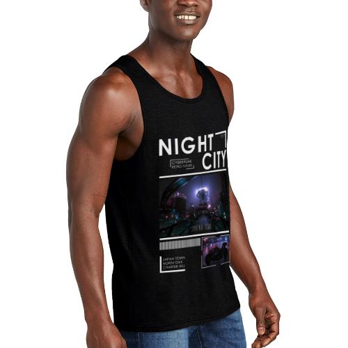 Night City Japan Town - Unisex Tri-Blend Organic Tank