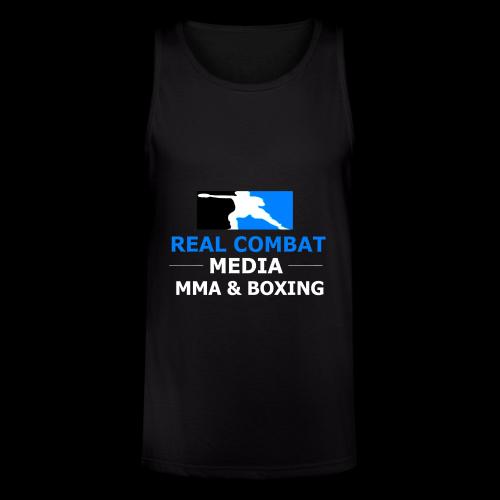 RCM MMA & BOXING Light Blue White Text - Unisex Tri-Blend Organic Tank