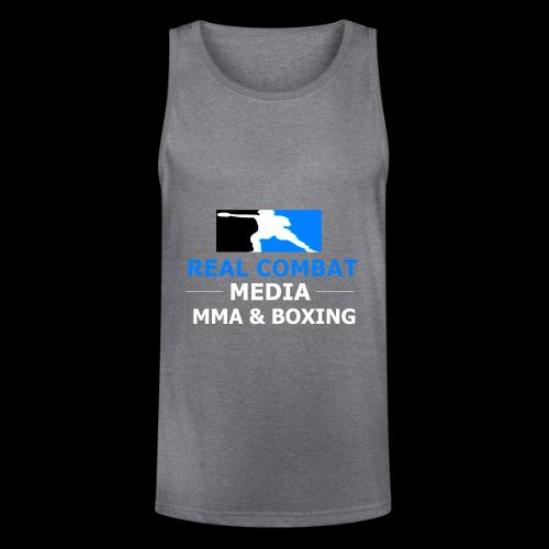 RCM MMA & BOXING Light Blue White Text - Unisex Tri-Blend Organic Tank