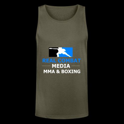 RCM MMA & BOXING Light Blue White Text - Unisex Tri-Blend Organic Tank