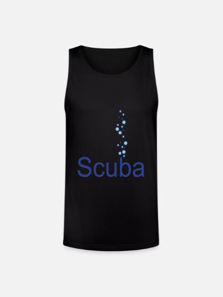 scuba - Unisex Tri-Blend Organic Tank - black