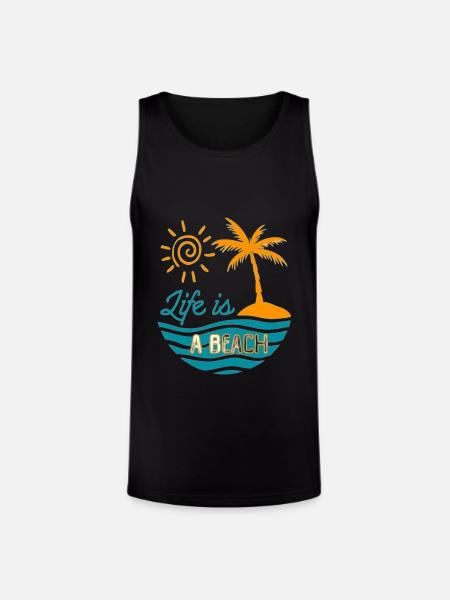 Abstract Serenity - Unisex Tri-Blend Organic Tank - black