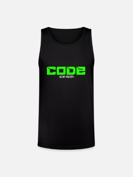 programmer - Unisex Tri-Blend Organic Tank - black
