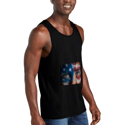 USA: Stars in Her Eyes - Unisex Tri-Blend Organic Tank