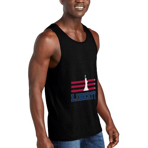 USA: Stars of Liberty - Unisex Tri-Blend Organic Tank