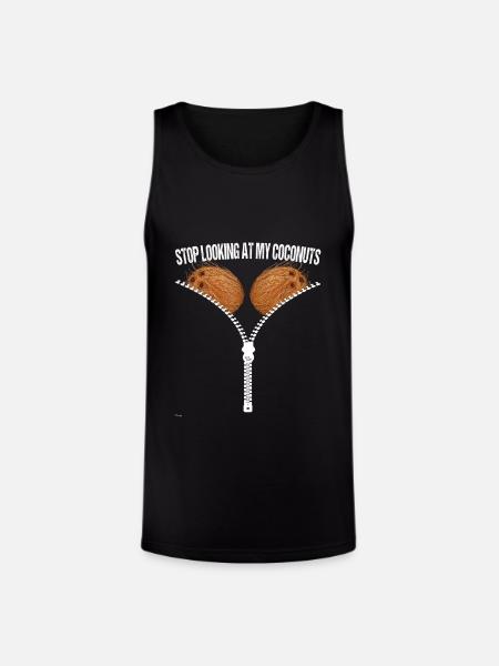 Looking Coconuts Summer Coconut - Unisex Tri-Blend Organic Tank - black