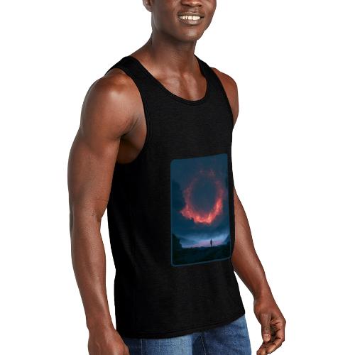 Supernova Reflection Space Scene - Unisex Tri-Blend Organic Tank