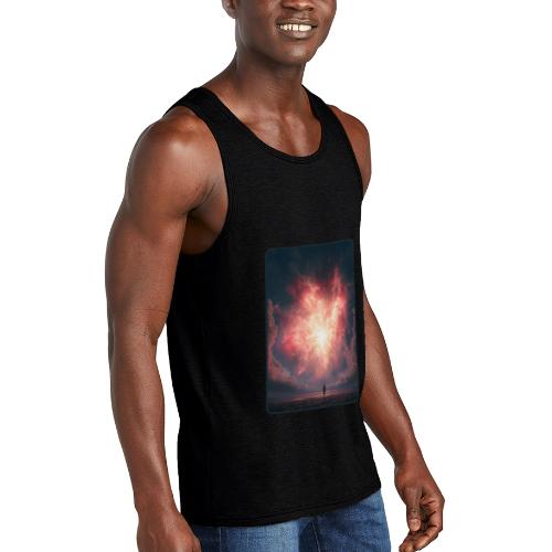 Supernova Sky Sci-Fi Artwork - Unisex Tri-Blend Organic Tank
