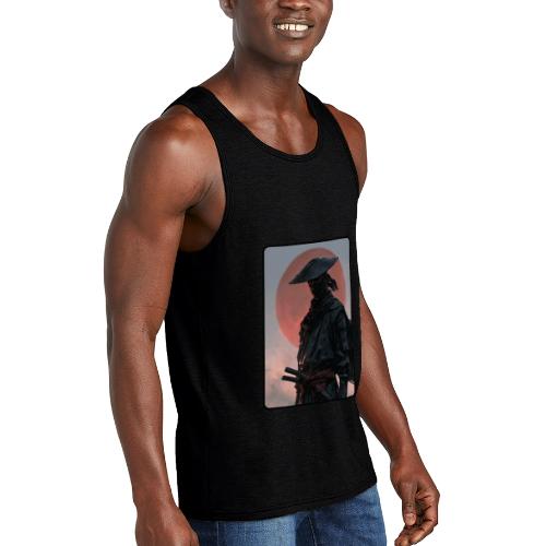 Ninja Warrior Under the Red Sun - Unisex Tri-Blend Organic Tank