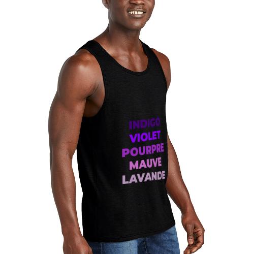 Shades of purple - Unisex Tri-Blend Organic Tank