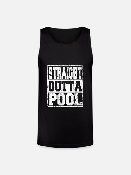 Pool Saying Funny - Unisex Tri-Blend Organic Tank - black