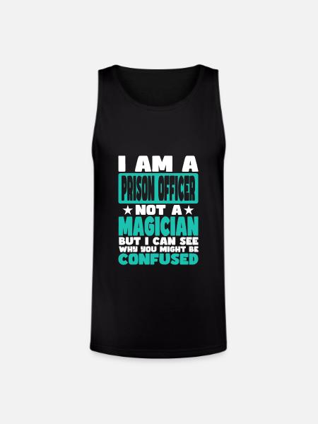 Prison Officer - Unisex Tri-Blend Organic Tank - black
