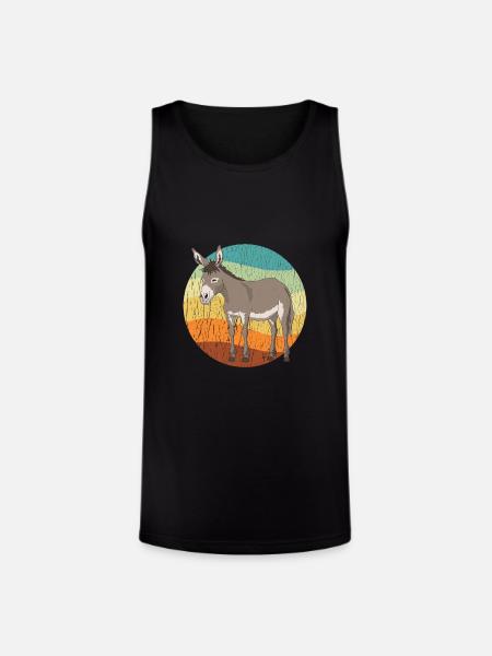 Mule Lover Mules Owner - Unisex Tri-Blend Organic Tank - black