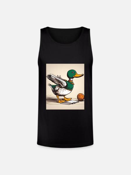 duck - Unisex Tri-Blend Organic Tank - black