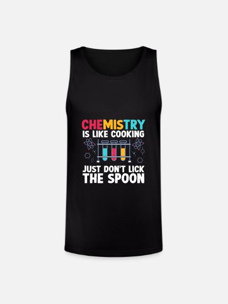 Chemistry Is like cooking just don't Funny - Unisex Tri-Blend Organic Tank - black