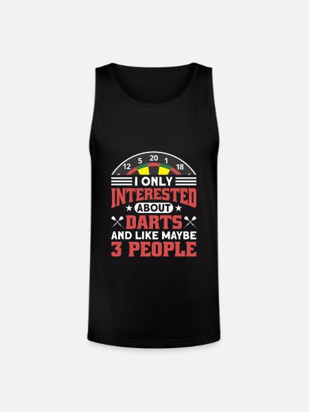 Darts Dart Player - Unisex Tri-Blend Organic Tank - black