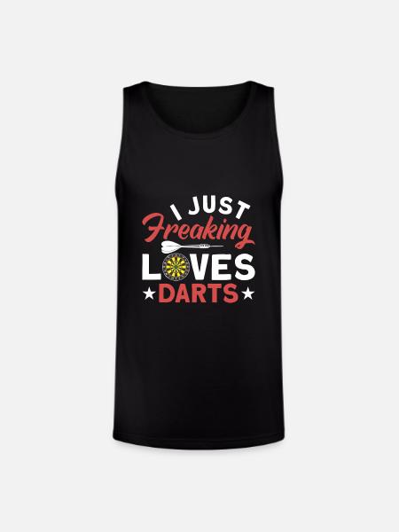Darts Dart Player - Unisex Tri-Blend Organic Tank - black