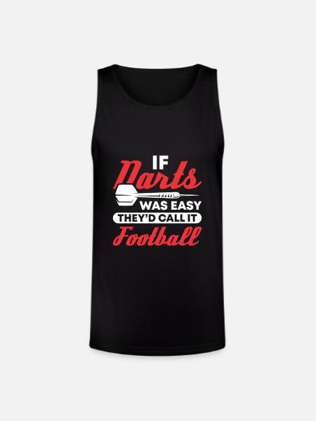 Darts Dart Player - Unisex Tri-Blend Organic Tank - black