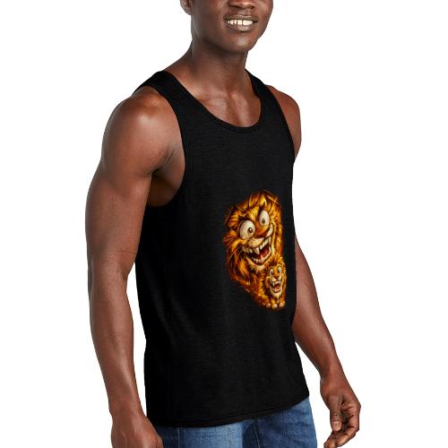 Crazy Double Lion Streetwear - Unisex Tri-Blend Organic Tank
