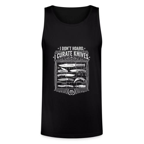 Knife Curator I Don't Hoard Funny Knife Collector - Unisex Tri-Blend Organic Tank