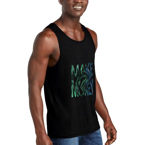 Make Money Neon 3D - Unisex Tri-Blend Organic Tank