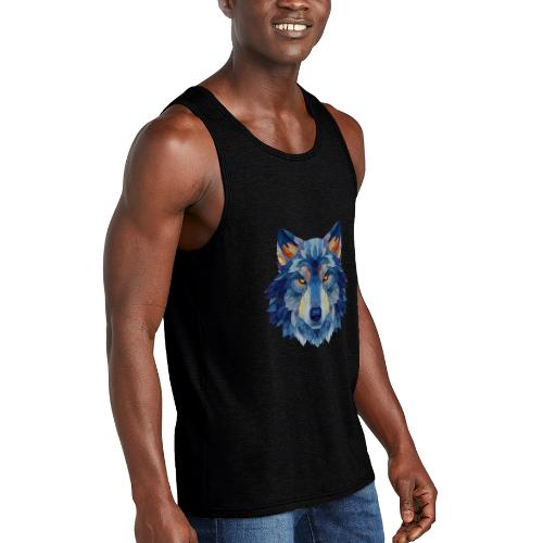 Wolf: Alpha Portrait - Unisex Tri-Blend Organic Tank