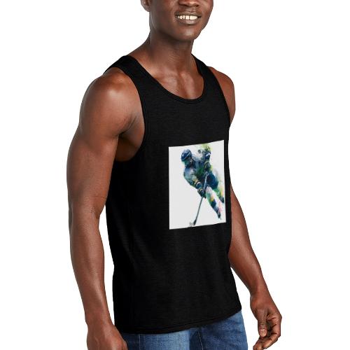 Hockey: Frozen Motion - Unisex Tri-Blend Organic Tank