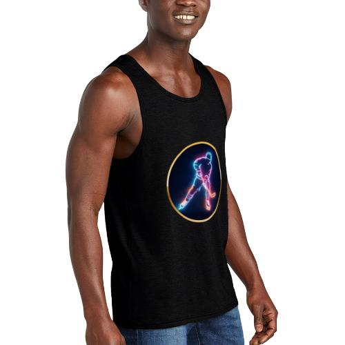 Golden Neon Hockey - Unisex Tri-Blend Organic Tank