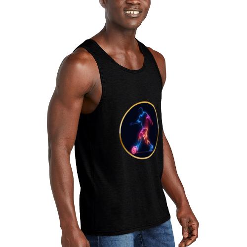 Soccer: Electric Kick Ring - Unisex Tri-Blend Organic Tank