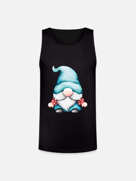 Gnome - Unisex Tri-Blend Organic Tank - black