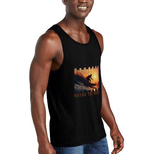 Surfing: Catch the Wave - Unisex Tri-Blend Organic Tank