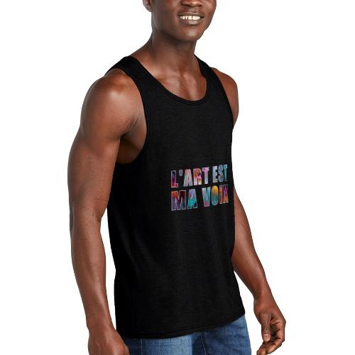 Art is my voice - Unisex Tri-Blend Organic Tank