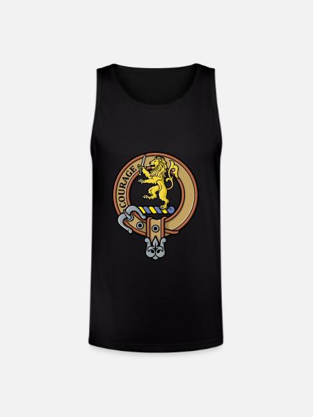 Clan Cumming Crest - Unisex Tri-Blend Organic Tank - black