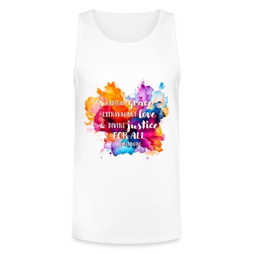 Grace Love Justice Color Splash - Unisex Tri-Blend Organic Tank